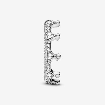 Clear Sparkling Crown Ring