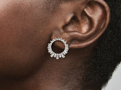Dazzling Crystal Stud Earrings