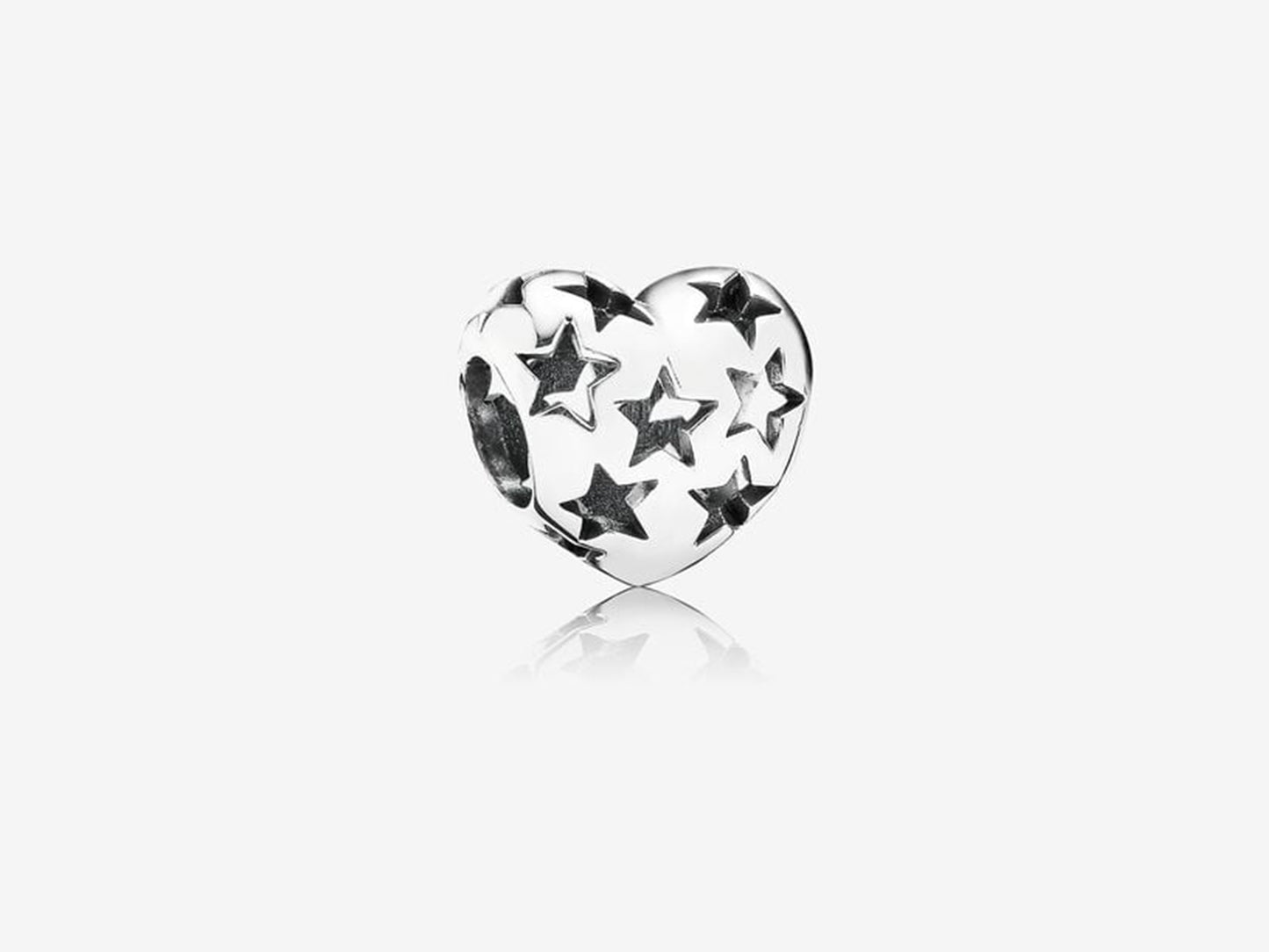 Dazzling Heart Cutout Charm