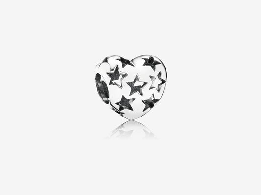 Dazzling Heart Cutout Charm