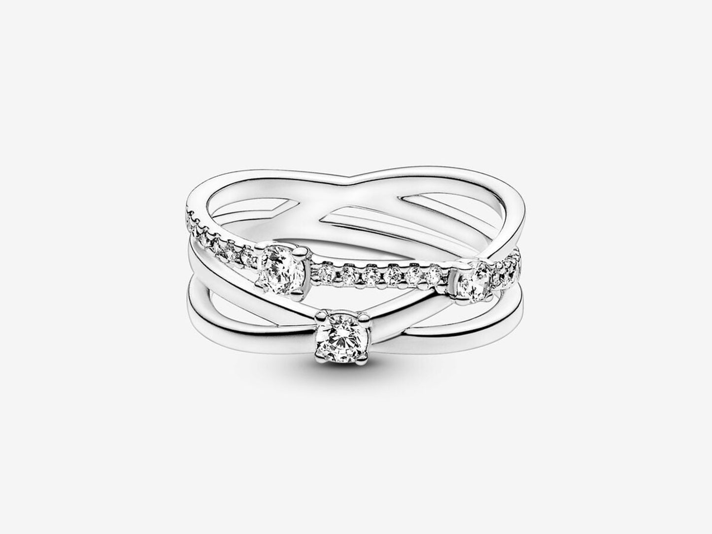 Sparkling Triple Band Ring
