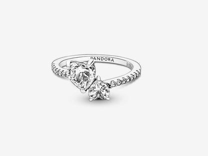 Double Heart Sparkling Ring