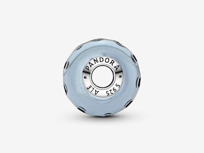 Wavy Dark Blue Murano Glass Ocean Charm