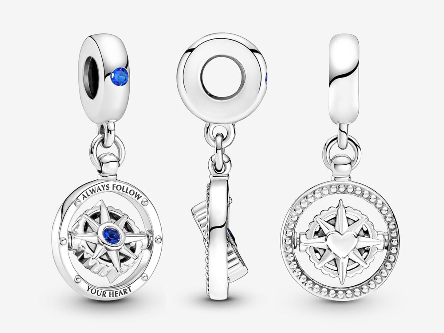 Spinning Compass Dangle Charm