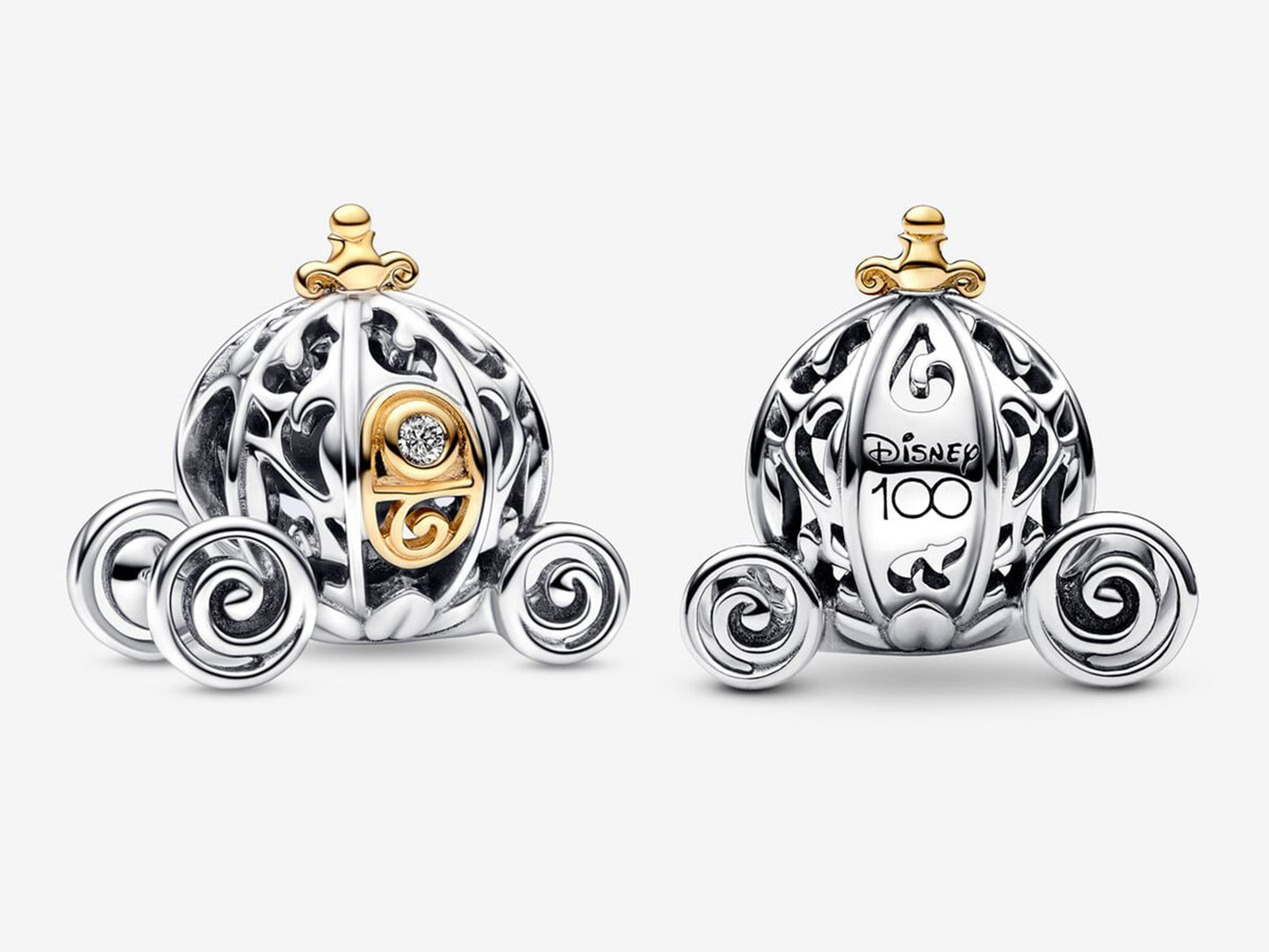 Disney 100th Anniversary Cinderella's Enchanted Carriage Lab-grown Diamond Charm