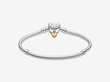 Disney Princess Pandora Moments Heart Snake Chain Bracelet
