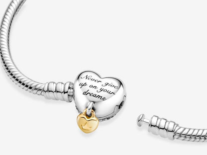 Disney Princess Pandora Moments Heart Snake Chain Bracelet