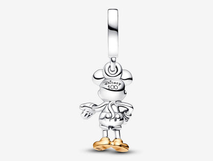 Disney 100th Anniversary Mickey Mouse Lab-grown Diamond Dangle Charm