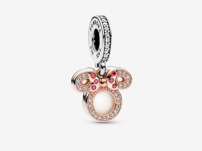 Disney Minnie Mouse Silhouette Double Dangle Charm