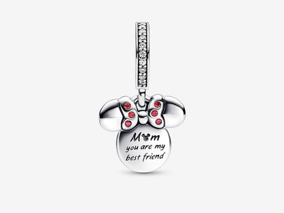 Disney Minnie Mouse Silhouette Double Dangle Charm