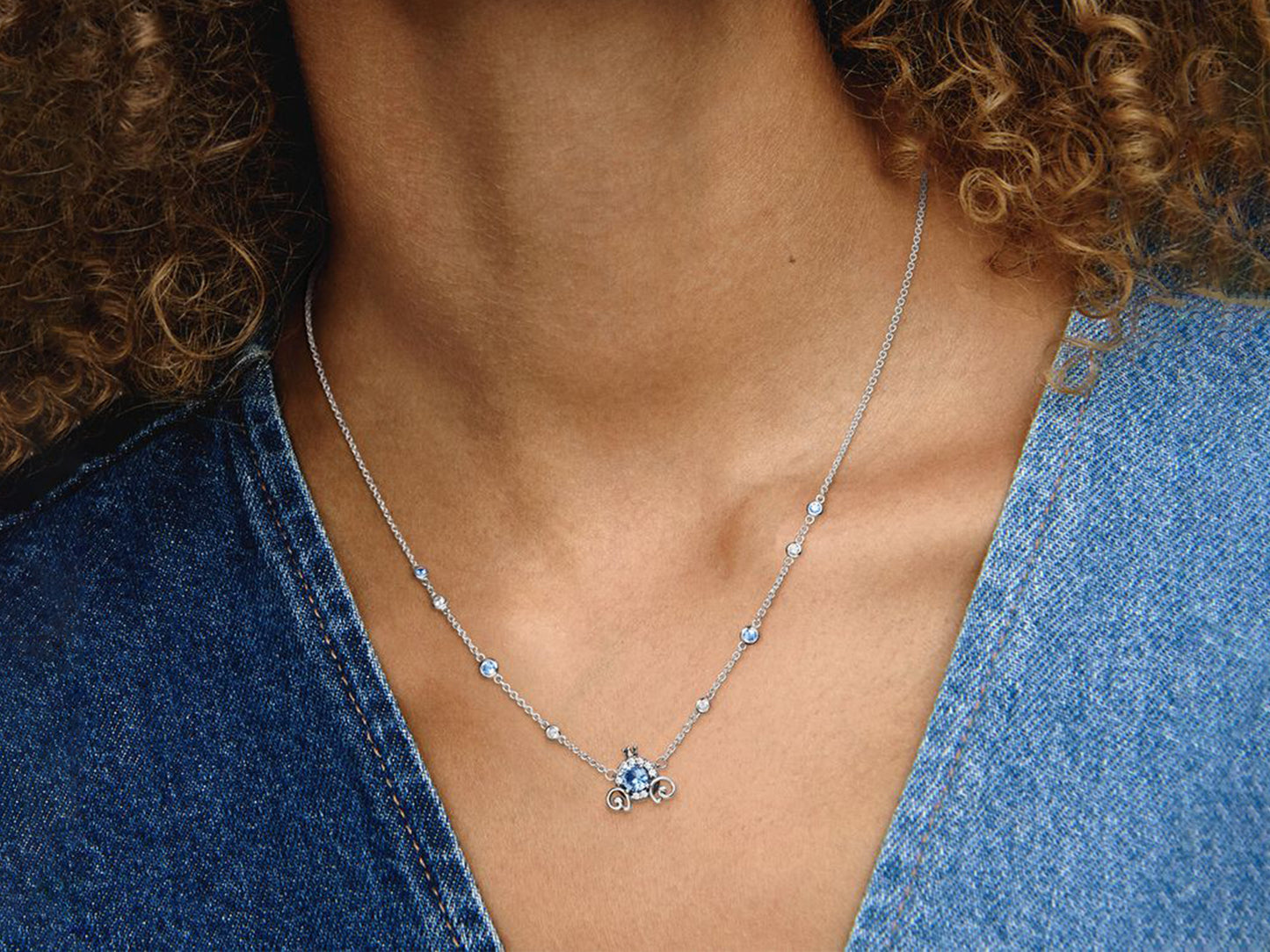 Disney Pumpkin Carriage Necklace