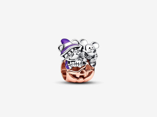 Disney Mickey Mouse & Minnie Mouse Halloween Pumpkin Charm