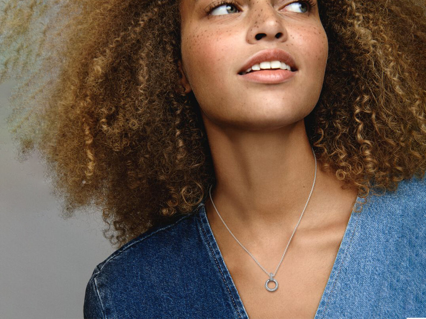 Double Circle Pendant & Necklace