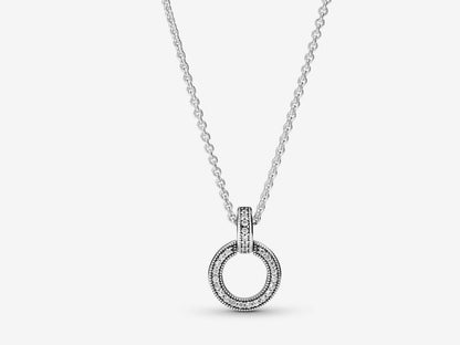Double Circle Pendant & Necklace