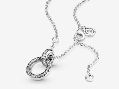 Double Circle Pendant & Necklace