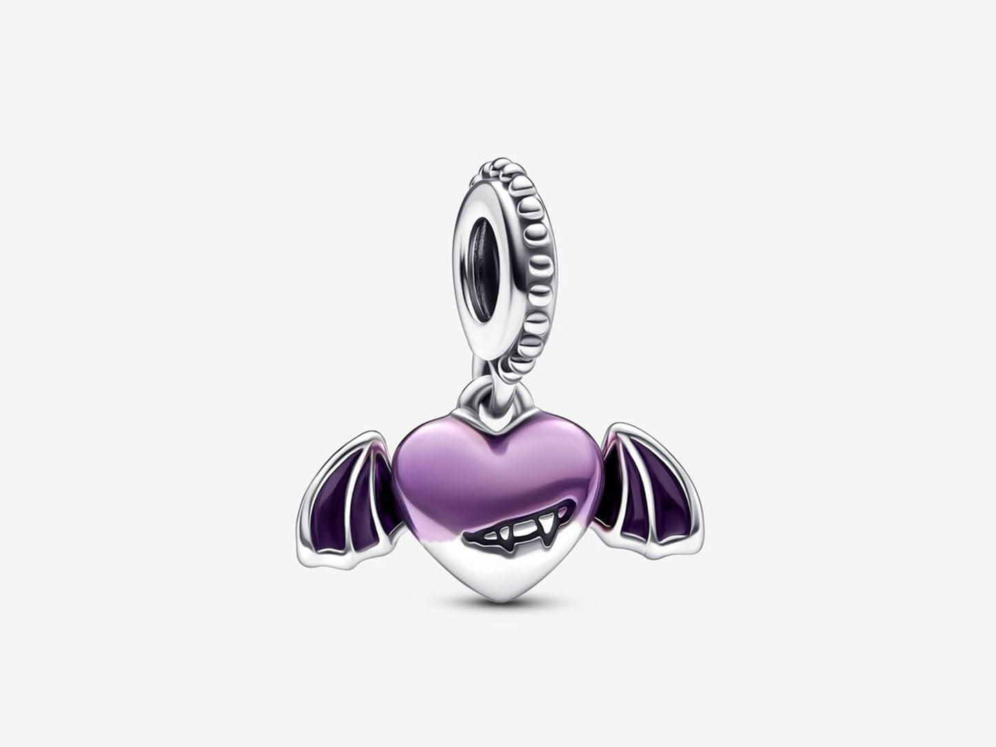 Vampire Winged Heart Dangle Charm