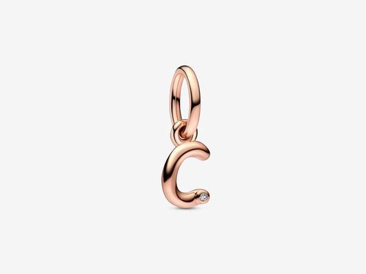 Letter C Script Alphabet Dangle Charm