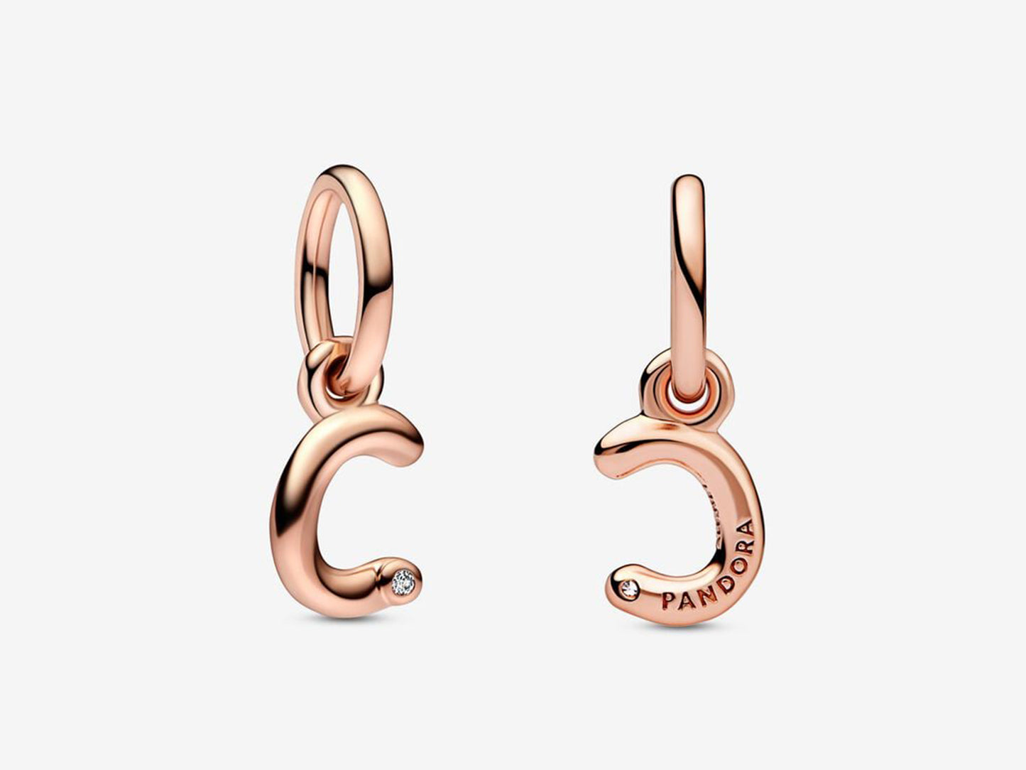 Letter C Script Alphabet Dangle Charm
