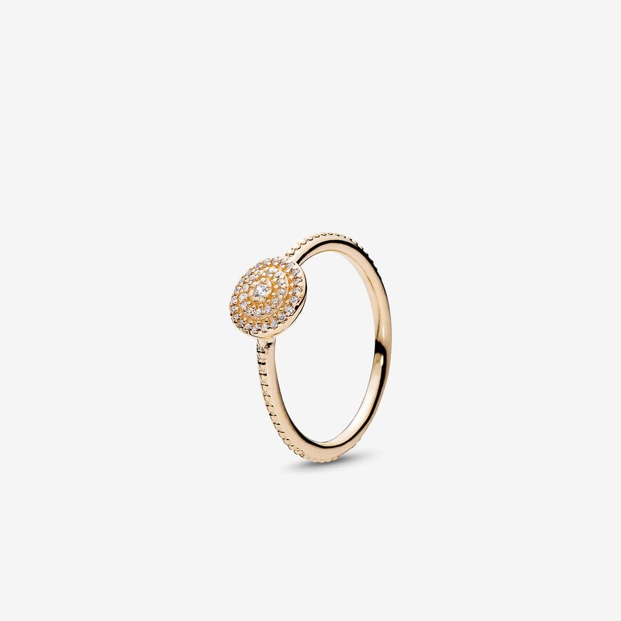 Elegant Sparkle Gold Ring