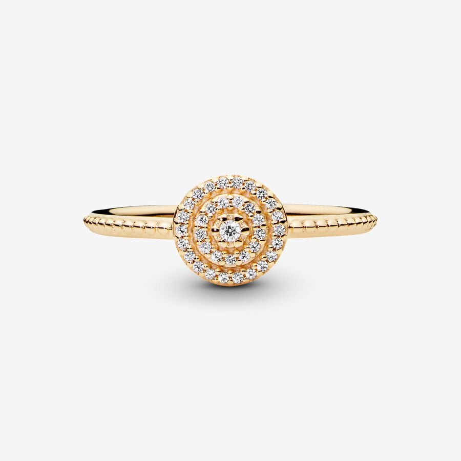 Elegant Sparkle Gold Ring