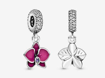 Enchanting Purple Orchid Charm