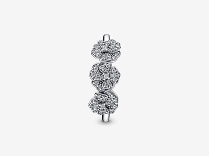 Enchanting Tri-Color Pansy Ring