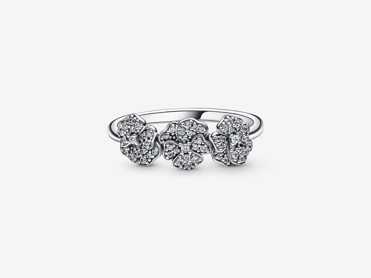 Enchanting Tri-Color Pansy Ring