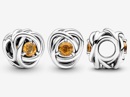 November Honey Eternity Circle Charm