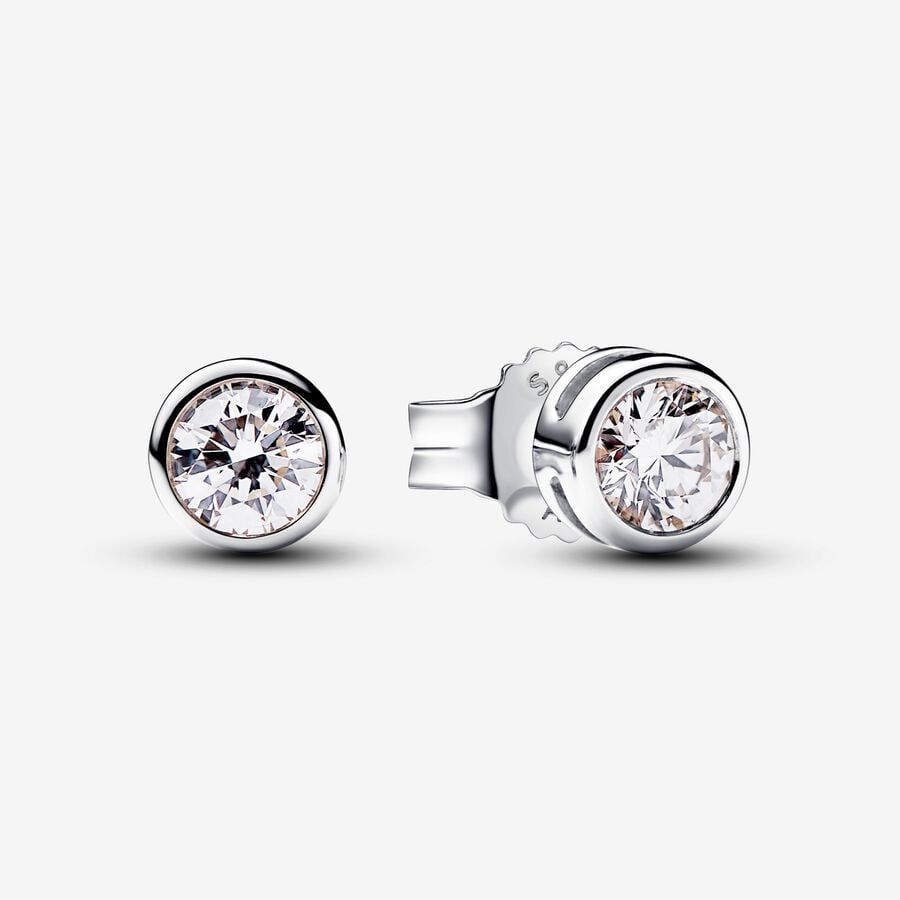 Lab-grown Diamond Bezel Stud Earrings 0.30 carat tw Sterling Silver