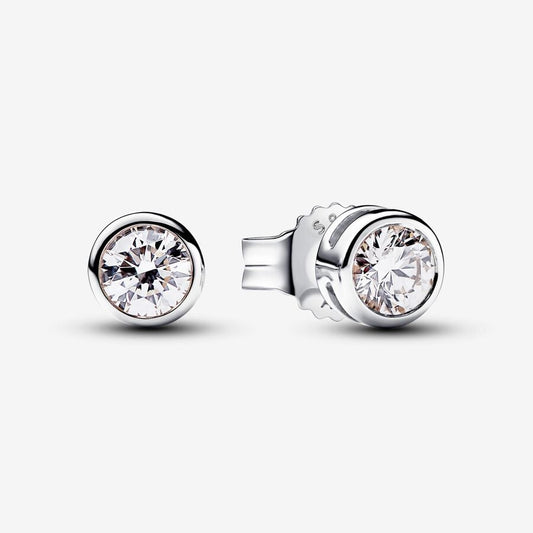 Lab-grown Diamond Bezel Stud Earrings 0.30 carat tw Sterling Silver