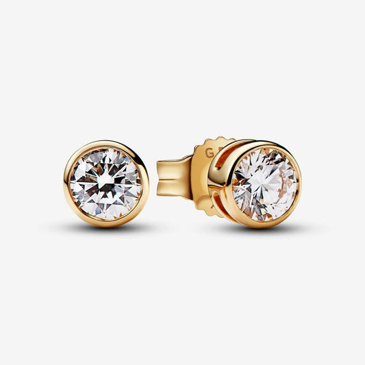 Lab-grown Diamond Bezel Stud Earrings 0.50 carat tw 14k Gold