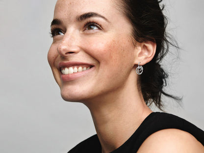 Family Always Encircled Hoop Earrings