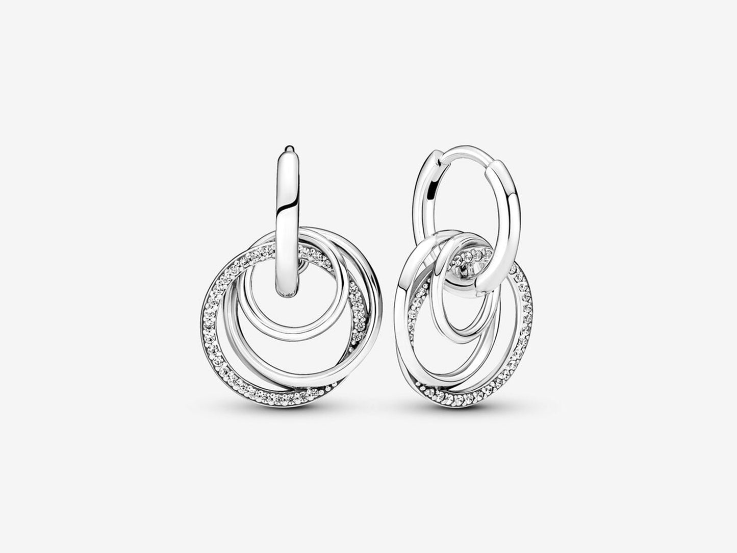 Family Always Encircled Hoop Earrings