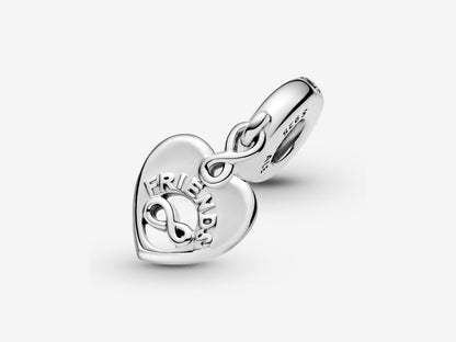 Friends Forever Heart Dangle Charm