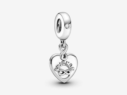 Friends Forever Heart Dangle Charm