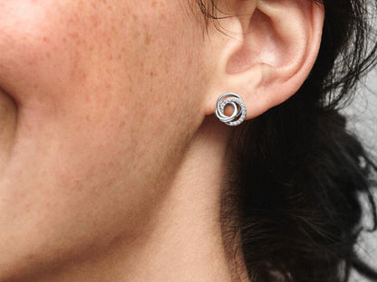 Family Always Encircled Stud Earrings