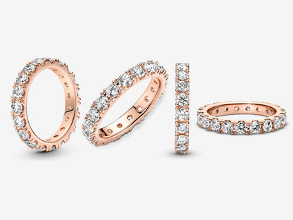 Sparkling Row Eternity Ring