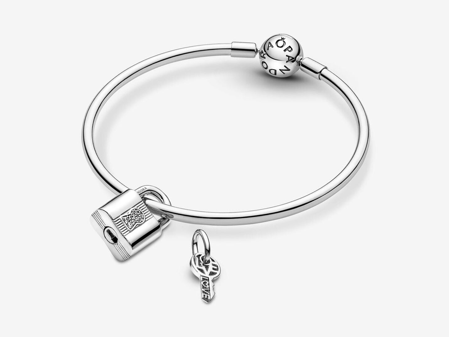 Padlock and Key Dangle Charm