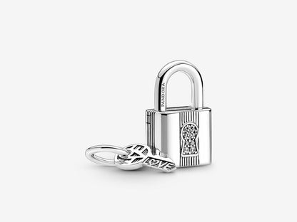 Padlock and Key Dangle Charm