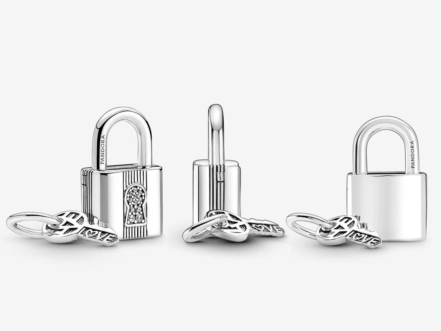 Padlock and Key Dangle Charm
