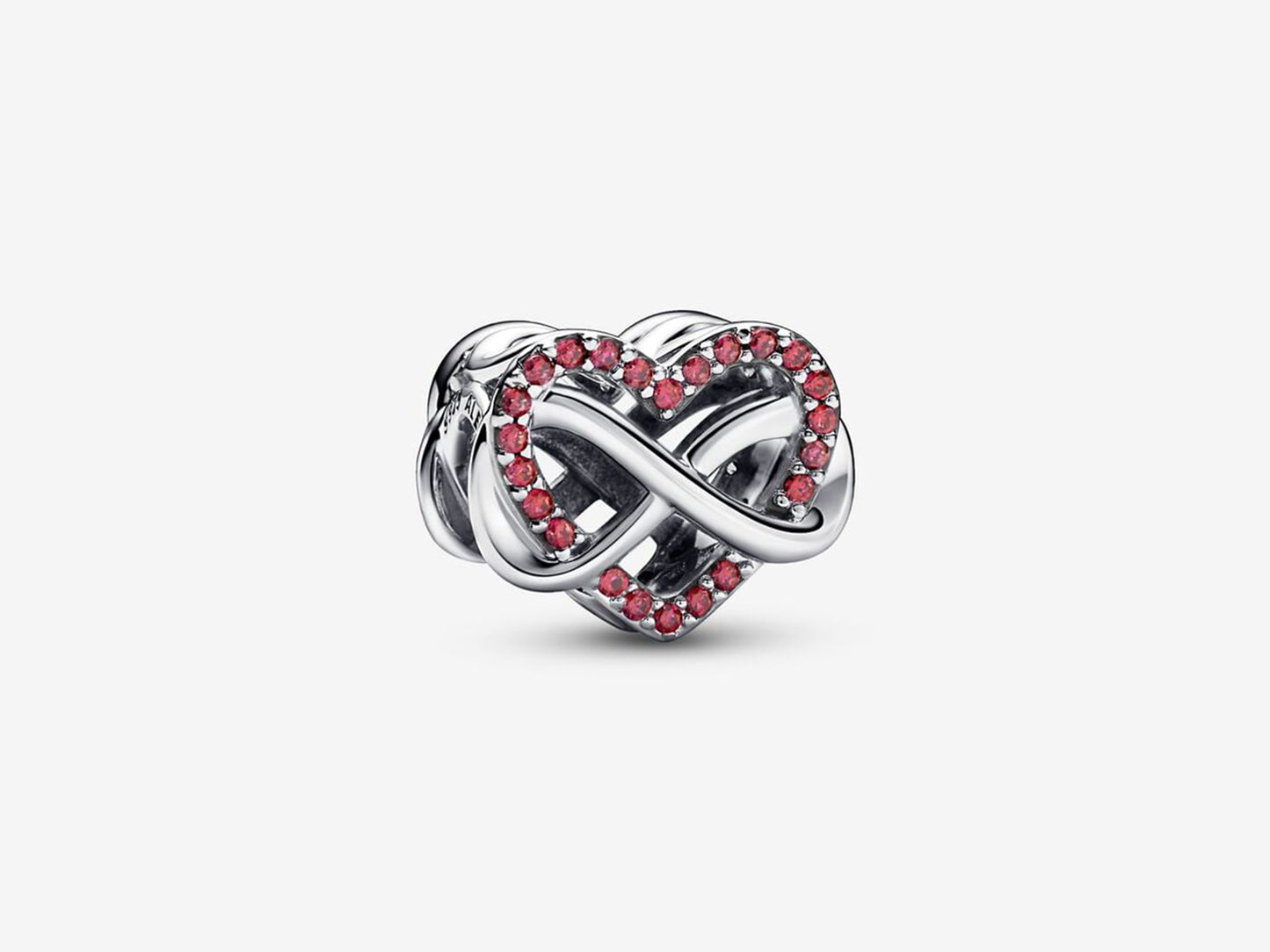 Family Infinity Red Heart Charm