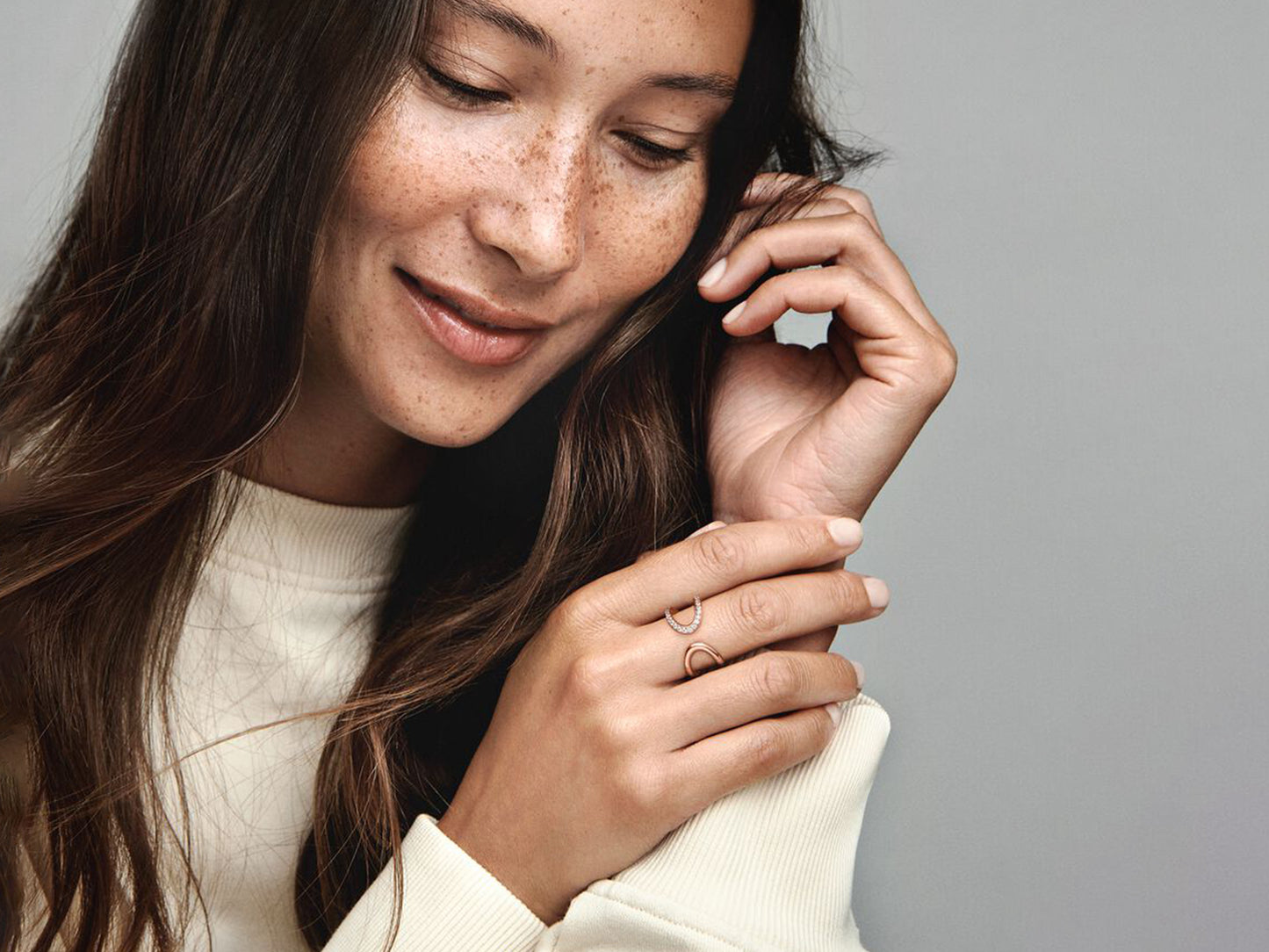 Wrapped Open Infinity Ring