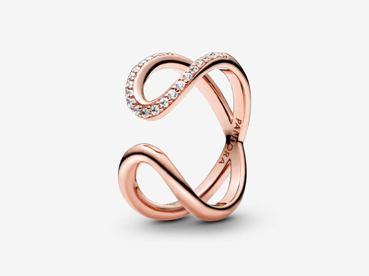 Wrapped Open Infinity Ring