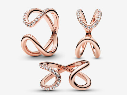 Wrapped Open Infinity Ring