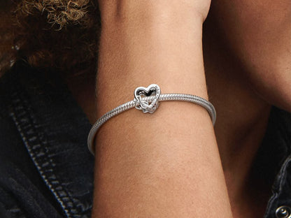 Love You Mom Infinity Heart Charm