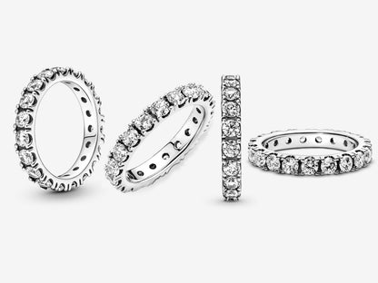 Sparkling Row Eternity Ring
