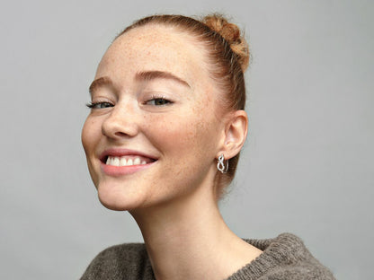 Eternal Symbol Blossom Hoop Earrings
