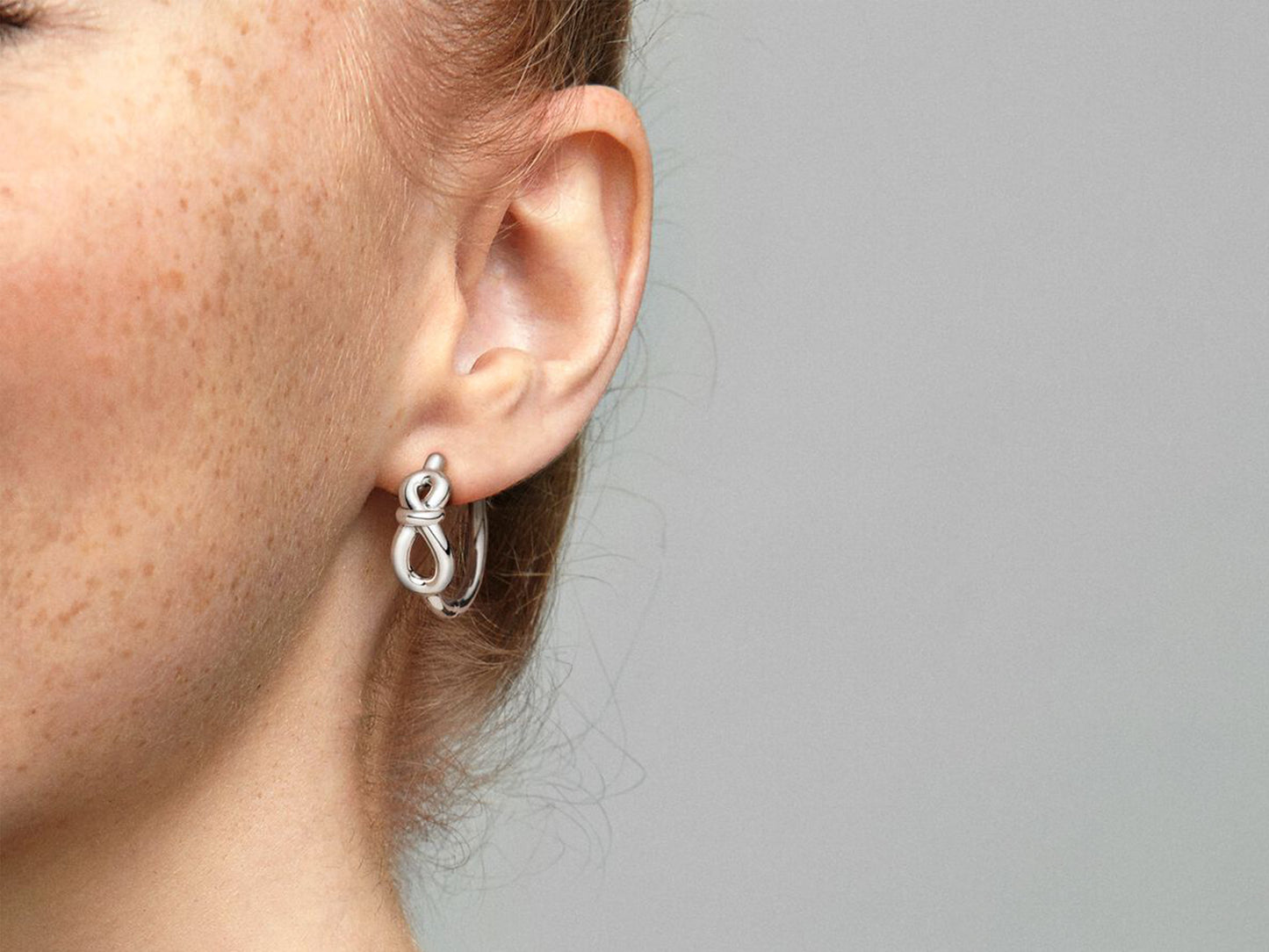 Eternal Symbol Blossom Hoop Earrings