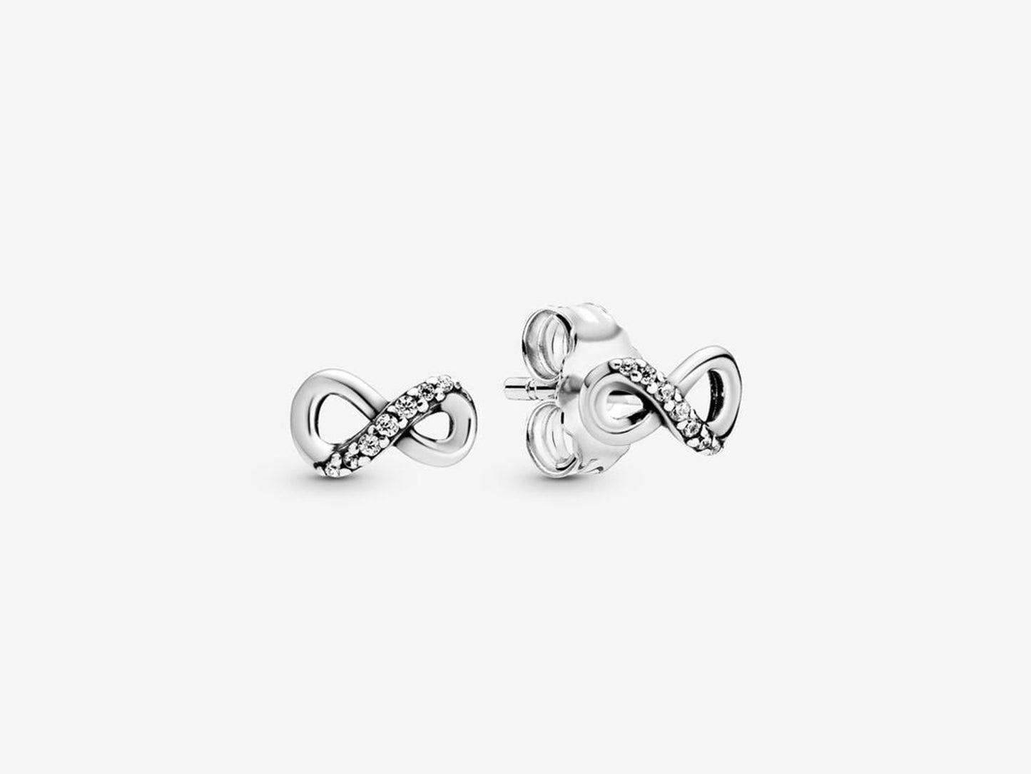 Sparkling Infinity Stud Earrings