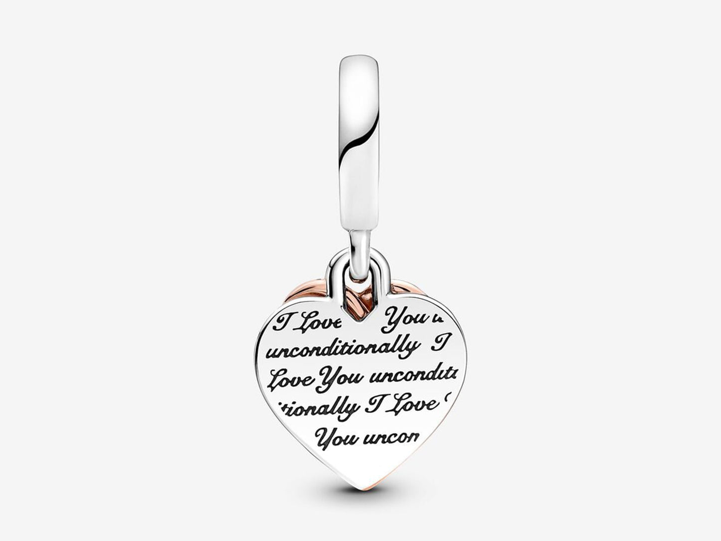 Entwined Hearts Double Dangle Charm